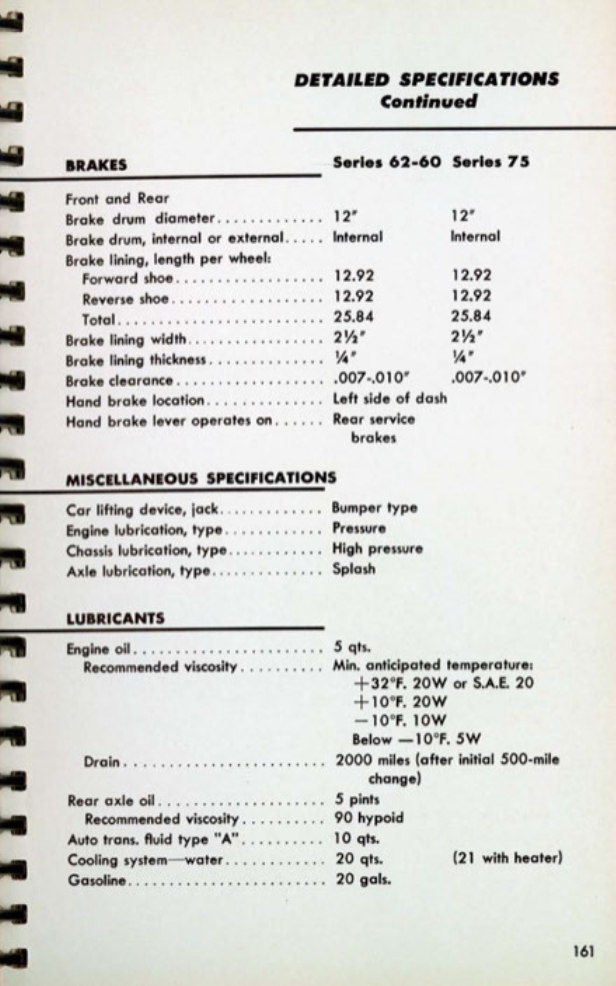 1953 Cadillac Salesmans Data Book Page 60